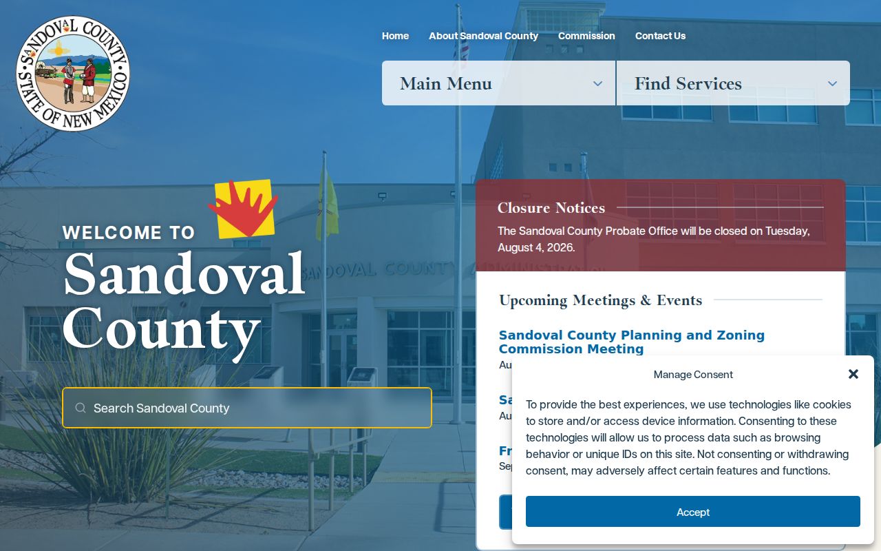 Sandoval County arrest and booking roster record format